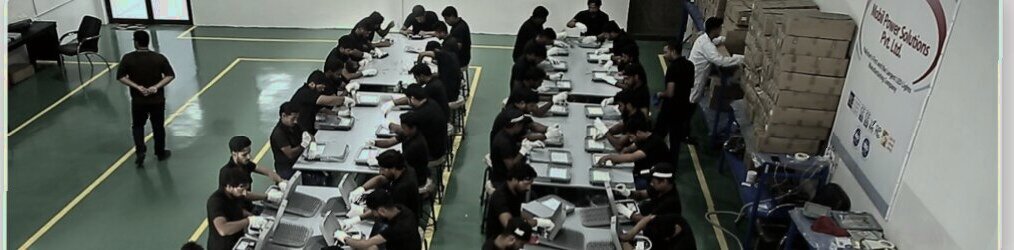 LED assembly line